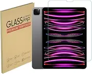HYGMOCC Design for Apple iPad Pro 12.9-inch 6th / 5th / 4th / 3rd Generation (2022/2021/2020/2018)（1pcs Tempered Glass Screen Protector, Anti Scratch,Bubble Free,High Definition（2 Pack）