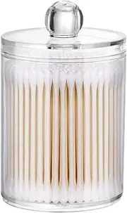 Cotton Ball Holder | Cotton Swab Ball Pad Holder Organizer,Cotton Round Ball Pad Swab Holder for Bathroom Accessories