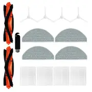 For E10 B112 E12 Robot Vacuum Cleaner Main Side Brush Hepa Filter Mop Cloths Rags Accessories Spare