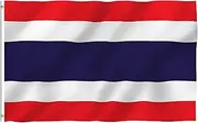 ANLEY Fly Breeze 3x5 Foot Thailand Flag - Vivid Color and UV Fade Resistant - Canvas Header and Double Stitched -Thai National Flags Polyester with Brass Grommets 3 X 5 Ft