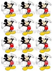 Disney Mickey Mouse Cupcake Toppers Edible Image Cake Toppers