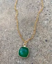 NEW ARTISAN HANDMADE SUNDANCE CHARM NECKLACE HANDCRAFTED GOLD PLATED JEWELRY