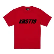 KIKS TYO KIDS Logo Tee Red Black Sneakerhead kith atmos