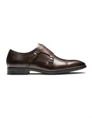 [Aquila] Merrett Monk Strap Shoes in Brown