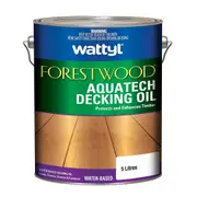 Wattyl Decking Oil PRO Water Based 5L AquaTech Timber Outdoor Wood Deck 5ltr