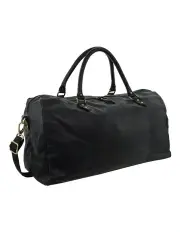 [PIERRE CARDIN] Smooth Leather Overnight Bag in Black