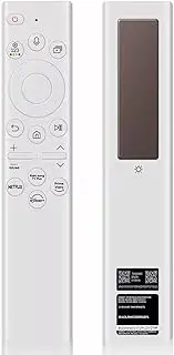BN59-01391A Solar Remote Voice Rechargeable Control for Smart Frame TV Remote Compatible with Samsung Ultra HD 4K 8K Neo QLED Crystal UHD TV Also BN59-01312A-BN59-01260A Full Function Replacement