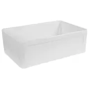 Belfast Single 76.5x50x25cm Fireclay Sink, White