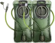Hydration Bladder, 2L Water Bladder for Hiking Backpack Leak Proof Water Reservoir Storage Bag, BPA-Free Water Pouch Hydration Pack for Camping Cycling Running, 2 Pack