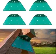 Heavy Duty Steel Swing Hangers for Wooden Sets Includes Snap Hooks. for Connecting to a 4"x6" Beam (EZ Frame Bracket, Set of 4)