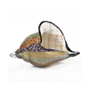 Badash Murano-Style Art Glass Conch Shell Figurine - 8" Tall x 13" Wide Decor...