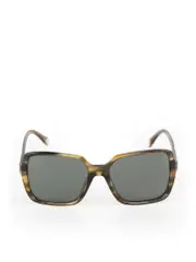 Green Tortoise Square Sunglasses