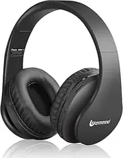 Wireless Bluetooth Over Ear Headphones, Foldable Wireless and Wired Stereo Headset with Built-in Mic, Micro SD/TF, FM Radio, Soft Earmuffs & Light Weight for Cell Phone PC