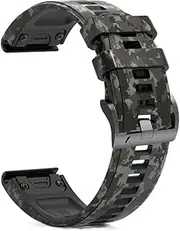 [ISOUDE] 22 26mm Sport Silicone Watchband Strap For Garmin Fenix 6X 6 6S Pro 5X 5 5S Plus 3HR Easy Fit Quick Release Wriststrap Accessory