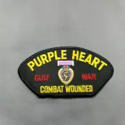 Purple Heart Combat Wounded Gulf War Hat Cap Patch