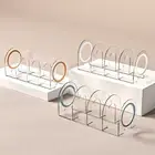 Bookshelf Book Holder Transparent Divider Book Stand Desk Storage Rack