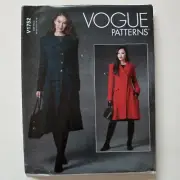 Vogue Sewing Pattern 1752 V1752 Misses Coats w/variations Pattern Size 8-16 NEW