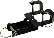 Okiyakusama Garbage Can Hook Receiver with Removable Clips Utility Towing Trailer Hook Trash Can Pull Tow Hauling Kit for Wheeled Trash