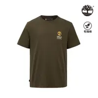 在飛比找蝦皮商城優惠-Timberland 男款深橄欖色再生棉花短袖T恤|A2P1