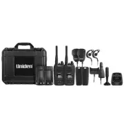 Uniden 5 Watt Waterproof Smart UHF Handheld Radio w/ Large OLED XTRAK50-2TP