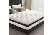 Royal Sleep Queen Size Bed Mattress Memory Foam Bonnell Spring Medium Firm 21cm