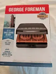NIB George Foreman Individual Size Grill, 40 sq inches