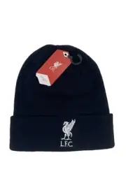 Liverpool Official Navy Bronx Hat with White Liverbird and LFC - Adult