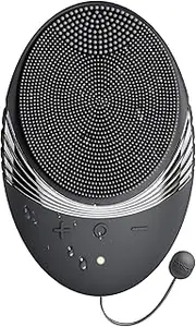 Facial Cleansing Brush Face Scrubber : COSLUS Silicone Waterproof Rechargeable Face Wash Brush, 5 Cleansing Modes, Electric Deep Cleaning for Men & Women, Removing Blackhead, Exfoliating, Massaging