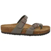 Birkenstock Unisex Mayari BirkiBuc Regular Fit Sandals Stone (EU 36-41)
