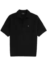 Represent Bouclé Wool-blend Polo Shirt - Black - M M