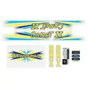 Crossrider - COMET II - Blue decal set - Old school bmx