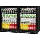 Commercial Alfresco 2 Glass Door Bar Fridge 258 Litre Extremely Energy Efficient
