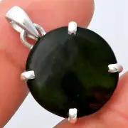 Natural Chrome Chalcedony 925 Sterling Silver Pendant Jewelry P-1013