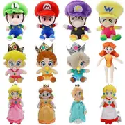 18 Styles Mario Bros Baby Princess Peach Daisy Rosalina Soft Plush Toys Kawaii Baby Mario Luiji Stuffed Peluche Dolls Gift Kids
