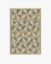 120' x 185' | Machine Washable Runner Rug | Kid & Pet Friendly | Indoor Rug | Architectural Digest Vesta Neutral Multicolour Tufted Rug | Ruggable