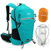 Hydration Backpack, 25L Hiking Backpack with 3L Water Bladder and Rain Cyan