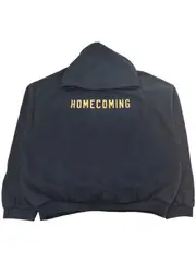 [FEAR OF GOD ESSENTIALS] slogan-print hoodie XXL Black