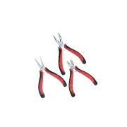888 Series 3Pcs Mini Plier Cutter Set - Flat Long Nose Plier Spring Handle
