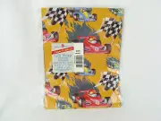 90s Race Car Gift Wrap NOS American Greetings One Sheet Metallic