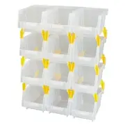 Plastic Stackable Storage Bins Garage storage bins Clear Storage Bin With