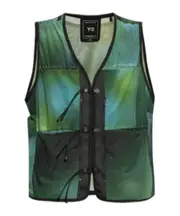 Y-3 All-Over Printed Mesh Vest S,L,M green