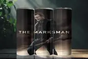 The Marksman (2021) Movie Poster 20 Ounce Stainless Steel Tumbler Metal Straw