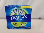 Tampax Pearl Tampons Super Unscented Leakguard Protection 36 Ct ~ Damaged Box