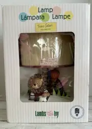 Lion & Monkey Kids Baby Nursery Table Lamp with Shade by Lambs & Ivy