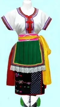 在飛比找Yahoo!奇摩拍賣優惠-原住民手工藝品※民俗風..阿美族 台東服飾.阿美族服飾.跳舞