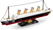 DAHONPA Titanic Model Building Block Set Mid-Sized Set,481 Pieces with Figures, Cruise Ship Titanic Model with Stand, Display and Collect Toy Gifts for Kid and Adult