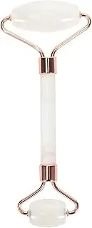 White Face Roller – Skin Care Tool Made of Clear Quartz – Facial Skin Care Products for Improved Circulation – Face Massager Compatible with All Skin Types – For a Fresh and Firm Looking Skin