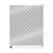 Grey and White Quatrefoil Pattern Wrapping Papers