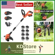 2-in-1 12 Inch Cordless String Trimmer & Edger - Powerful Battery-Operated Tool