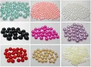 2000 Acrylic Half Pearl Flatback Round Bead 4mm Nail Art Tips Color For Choice